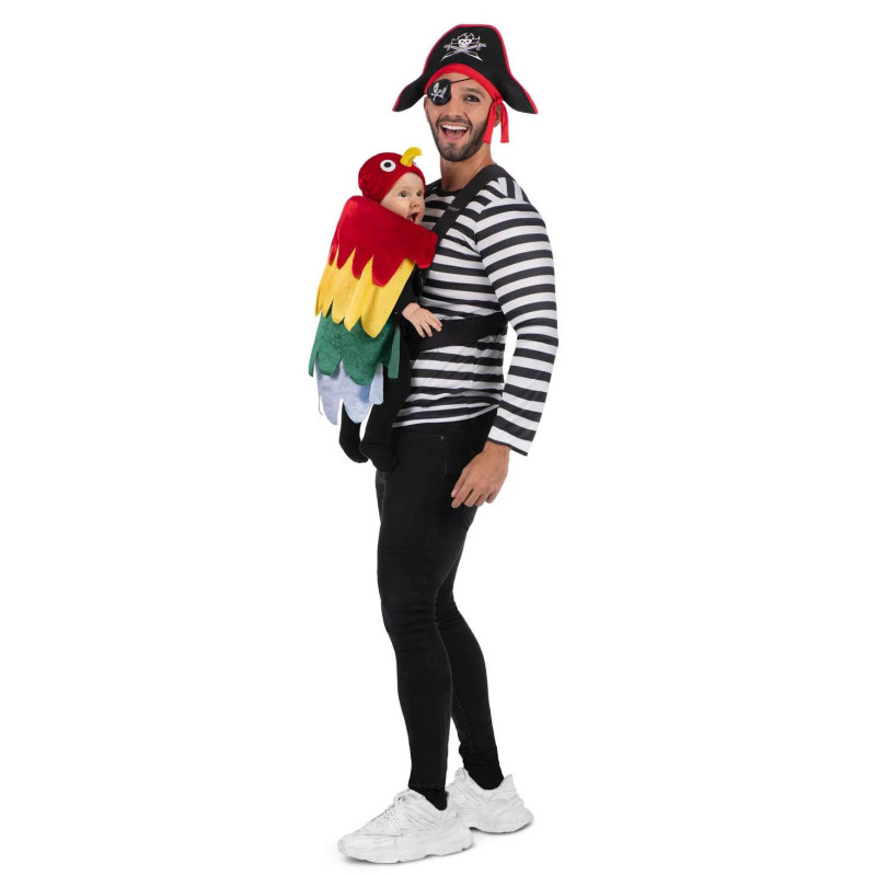 Disfraz de Pirata y Loro Cubre mochila