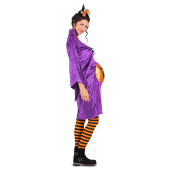 Disfraz de Bruja Calabaza para Embarazada