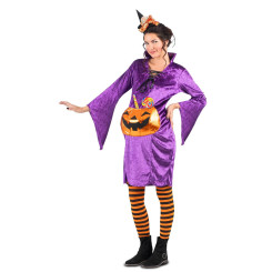 Disfraz de Bruja Calabaza para Embarazada