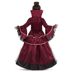 Disfraz de Reina Vampiresa Roja para Niña