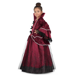 Disfraz de Reina Vampiresa Roja para Niña