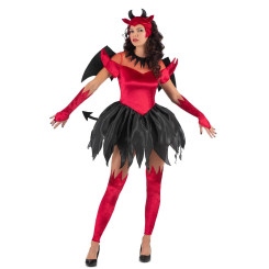 Disfraz de Diablesa Fuego para Mujer