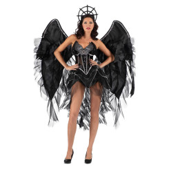 Disfraz de Ángel Oscuro para Mujer