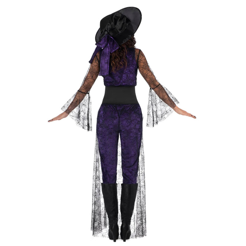 Disfraz de Bruja Aquelarre Morada para Mujer.