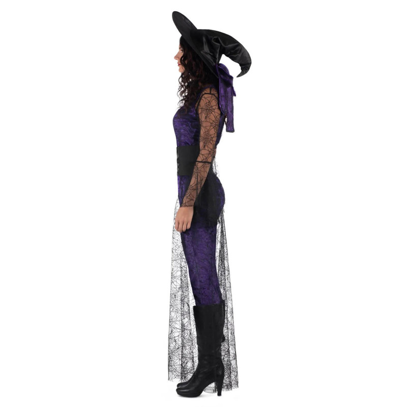 Disfraz de Bruja Aquelarre Morada para Mujer.