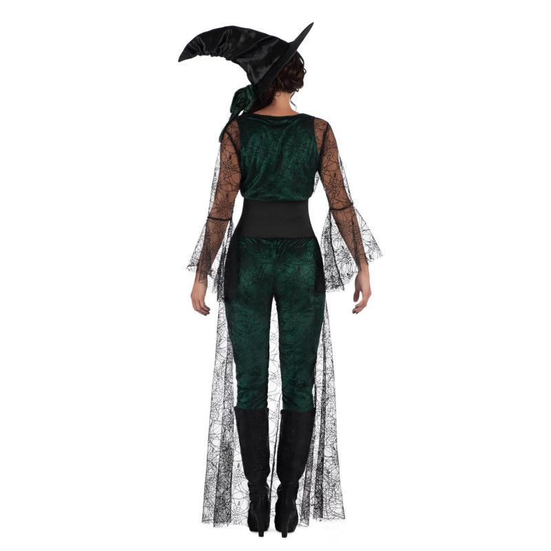 Disfraz de Bruja Aquelarre Verde para Mujer.