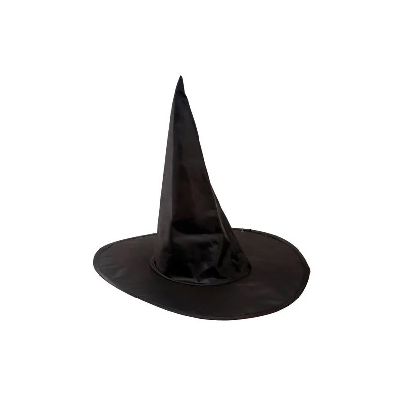 Sombrero De Bruja Negro Liso