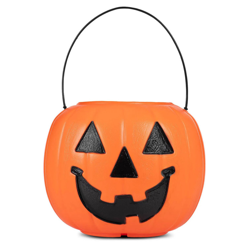 Cubo de Calabaza Naranja Halloween