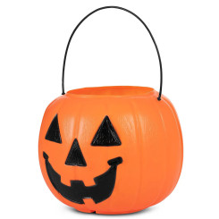 Cubo de Calabaza Naranja Halloween