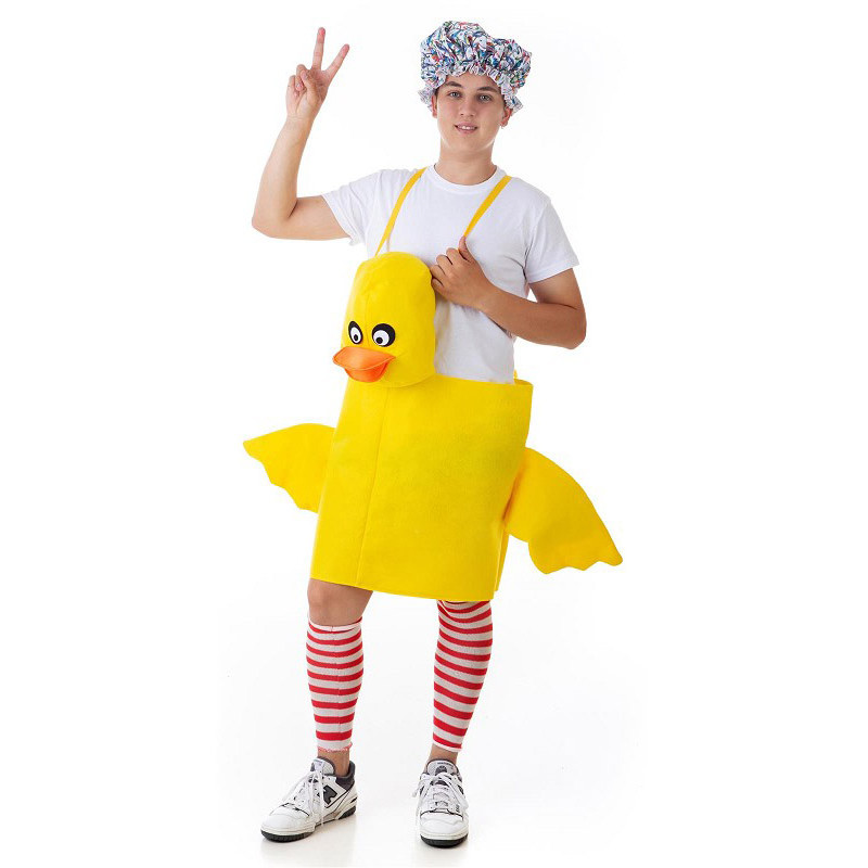 Disfraz de Patito de Goma para Adulto