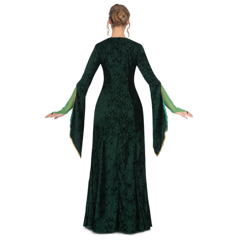 Disfraz de Reina Medieval Verde para Mujer