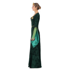 Disfraz de Reina Medieval Verde para Mujer