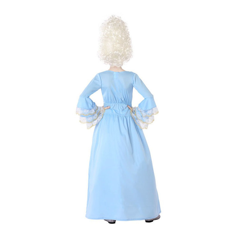 Disfraz de Cortesana Azul para Niña