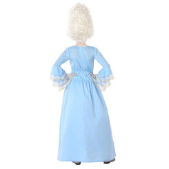 Disfraz de Cortesana Azul para Niña