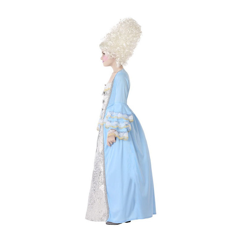 Disfraz de Cortesana Azul para Niña