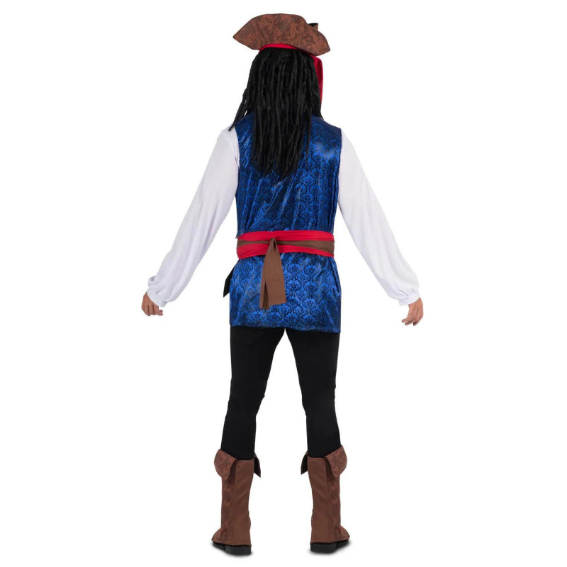 Disfraz de Pirata Sureño Azul para Hombre