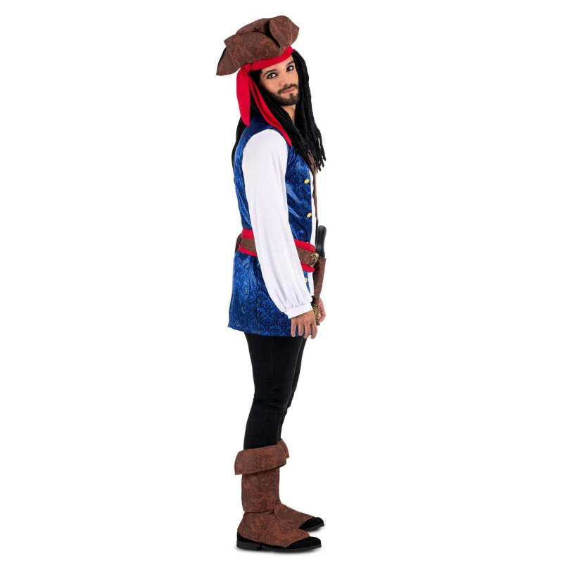 Disfraz de Pirata Sureño Azul para Hombre