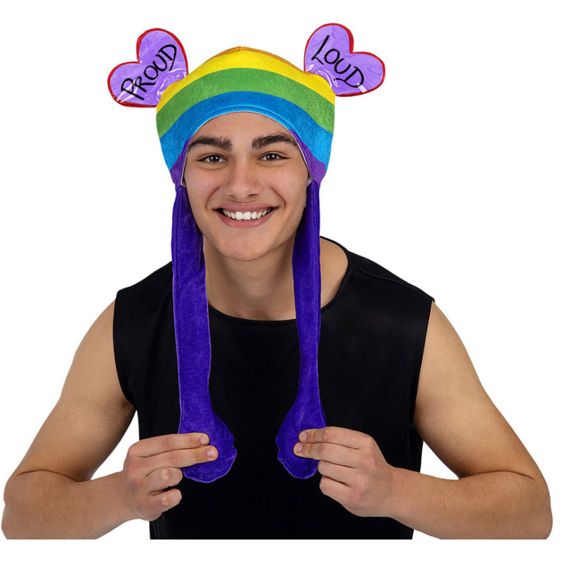 Gorro Orejas Arcoíris con movimiento