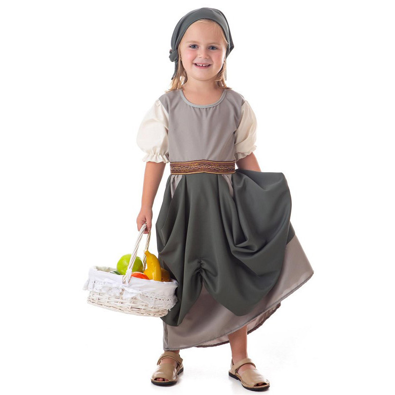 Disfraz de Frutera Medieval para Niña