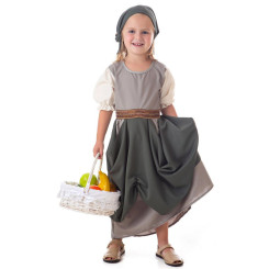 Disfraz de Frutera Medieval para Niña