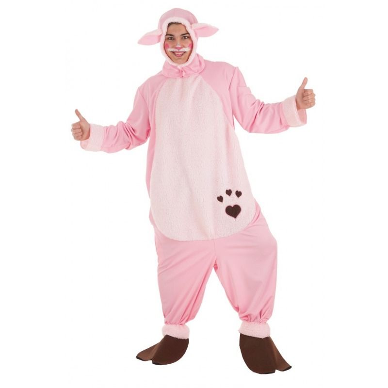 Disfraz de Cerdito Mimoso para Hombre - Disfraces de Animales para Adulto - MisterDisfraz.com