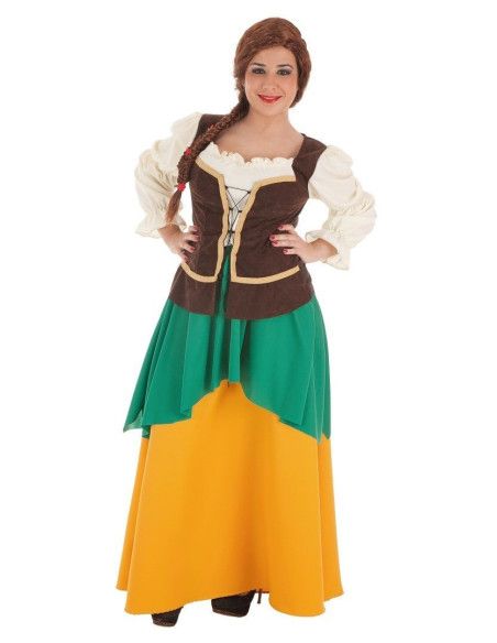 Disfraz de Campesina Masera para Mujer - Disfraces Medievales para Carnaval y Ferias Medievales - MisterDisfraz.com