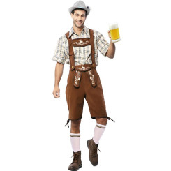 Disfraz de Tirolés Clásico Marrón para Hombre