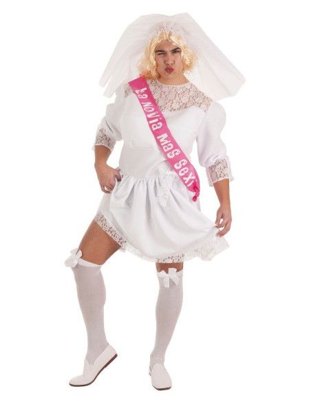 Disfraz de Novia Sexy para Hombre