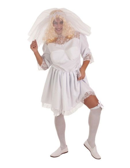 Detalle - Disfraz de Novia Sexy para Hombre