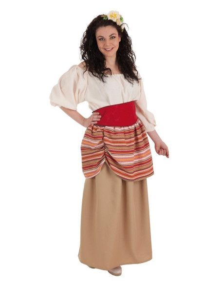 Disfraz de Campesina Carlota para Mujer - Disfraces Medievales para Carnaval y Ferias Medievales - MisterDisfraz.com