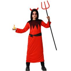 DISFRAZ DEMONIO NIÑO INFANTIL TÚNICA