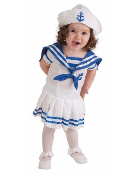 Disfraz de Marinera para Bebé - Disfraces de Profesiones y Oficios para Bebés - MisterDisfraz.com