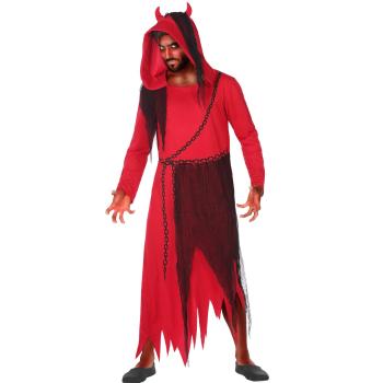 DISFRAZ DEMONIO HOMBRE ADULTO ROJO