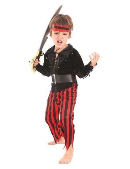 Disfraz de Pirata Rojo para Niño - Disfraces de Pirata para Niño y Niña - MisterDisfraz.com