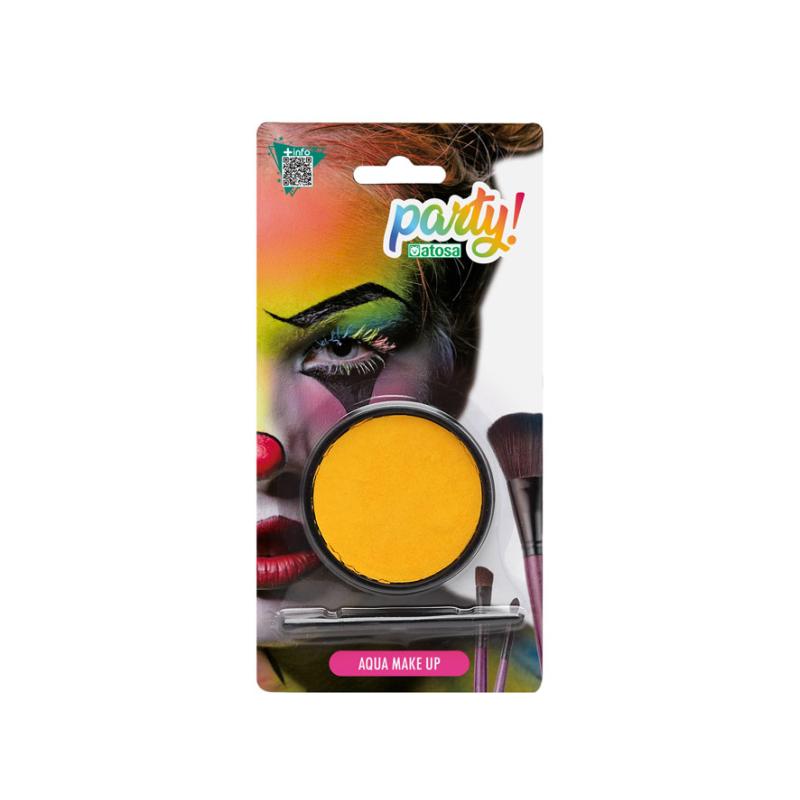 MAQUILLAJE AL AGUA PINTURA FACIAL COLOR AMARILLO