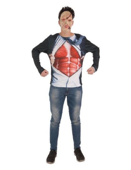Camiseta de Zombie Ejecutivo para Hombre - Camiseta Disfraz para Adultos - Super Ofertas  - MisterDisfraz.com