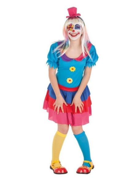 Disfraz de Payasa Crispina para Mujer - Disfraces de Payaso para Carnaval y Fiestas de Disfraces - MisterDisfraz.com