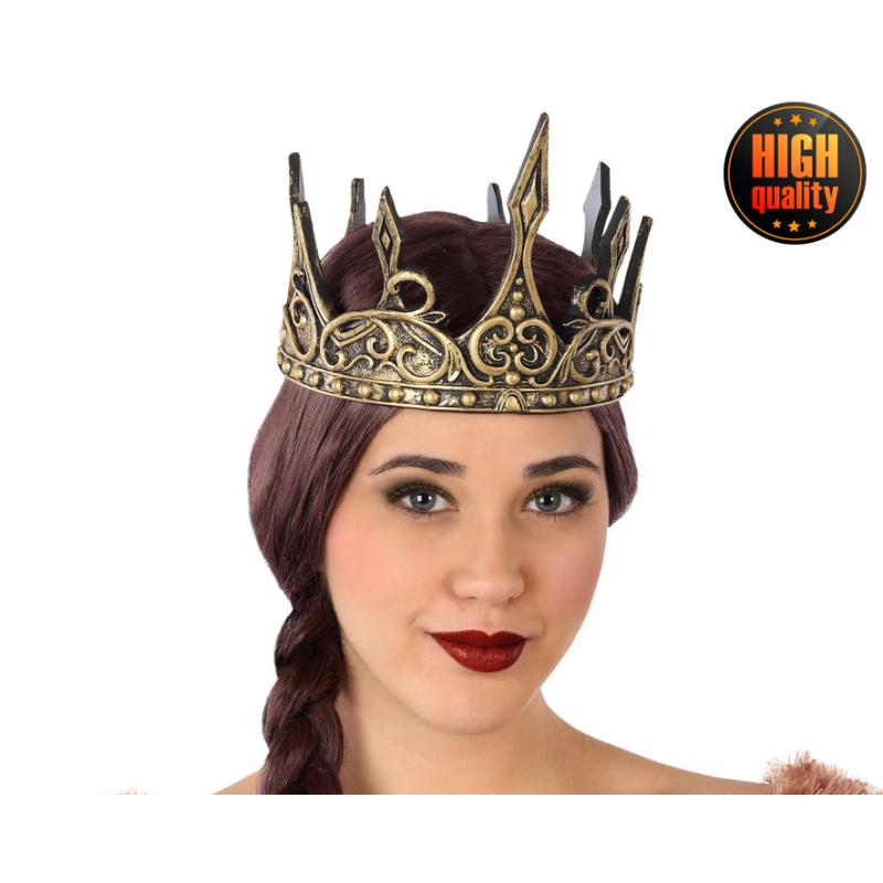 CORONA REINA MEDIEVAL CARNAVAL MUJER ADULTO