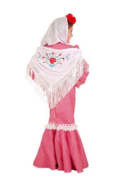 Mantón Blanco - Complementos disfraz de carnaval de temática variada - MisterDisfraz.com