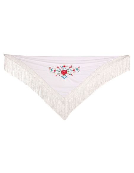 Mantón Blanco - Complementos disfraz de carnaval de temática variada - MisterDisfraz.com