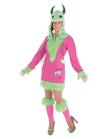 Disfraz de Monster Verde Mimosa Mujer - Disfraces de Animales para Adulto - MisterDisfraz.com