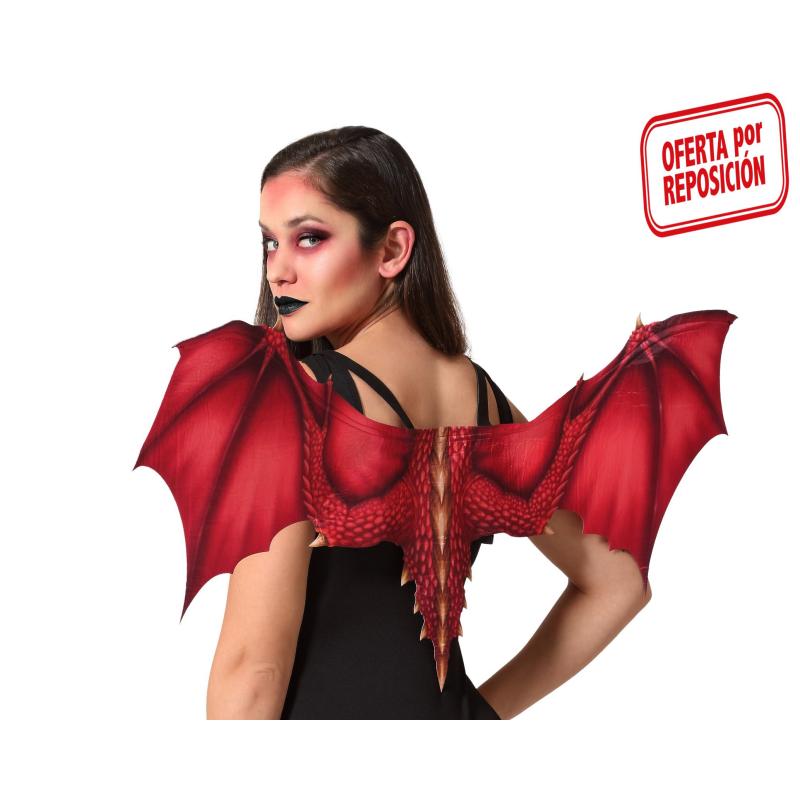 ALAS HALLOWEEN ROJO DIABLESA MUJER ADULTO