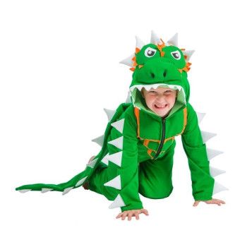 Disfraz de Dinosaurio Verde Infantil - Disfraces de Dinosaurios y Camaleones para Niño y Niña - MisterDisfraz.com