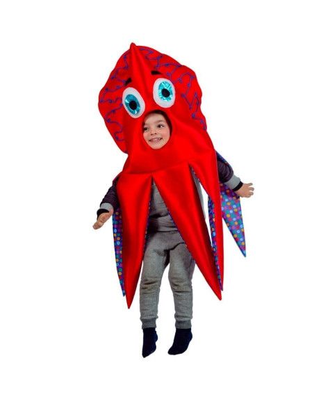 Disfraz de Calamar Rojo Infantil - Disfraces para Niños y Niñas de Animales Infantiles - MisterDisfraz.com