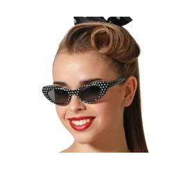 GAFAS NEGRAS CON LUNARES BLANCOS