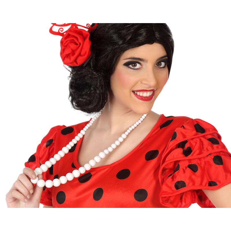 B/SOL. COLLAR SEVILLANA 28CMS BLANCO