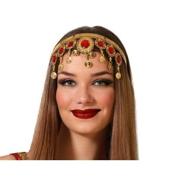 DIADEMA CARNAVAL MEDALLAS DORADA MUJER ADULTO