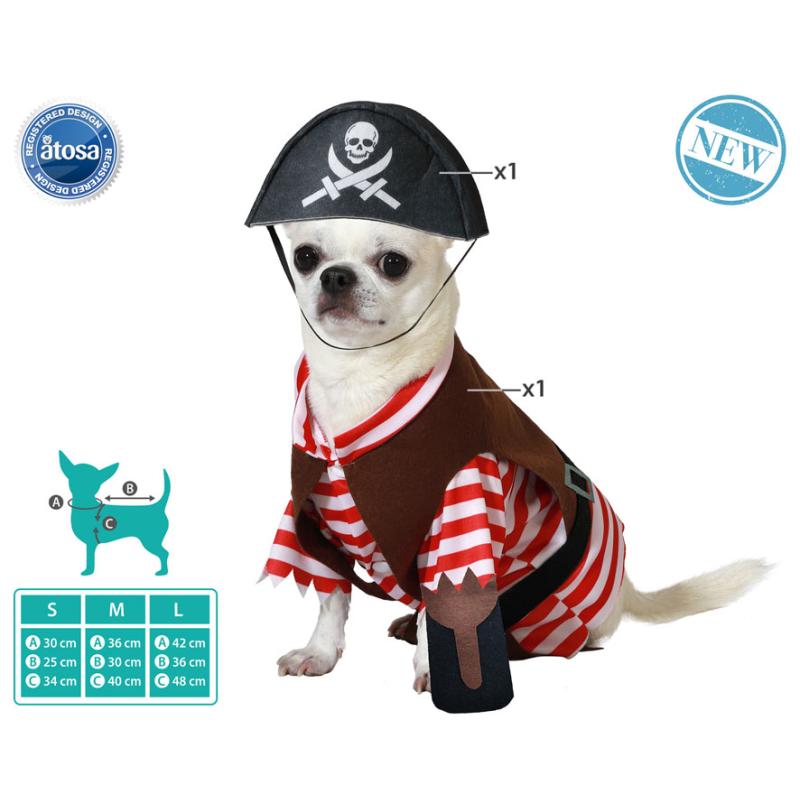 DISFRAZ PARA MASCOTA PIRATA