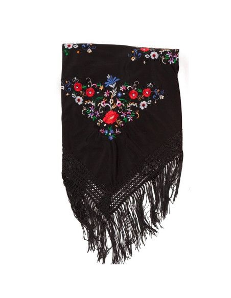 Mantón de Sevillana Negro - Complementos taurinos, capotes y monteras - MisterDisfraz.com