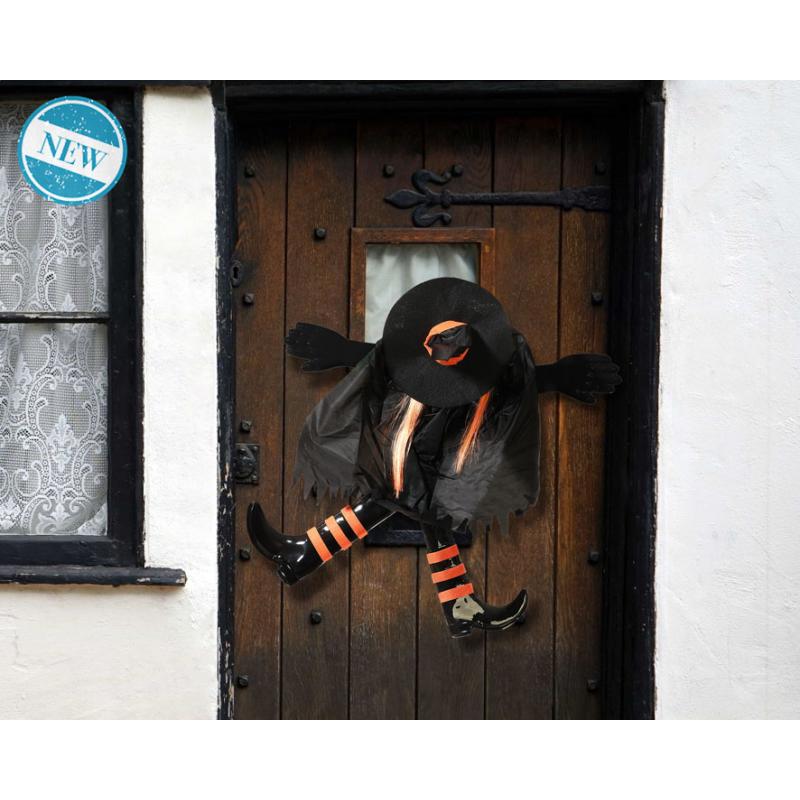 B/CART. COLGANTE PUERTA HALLOWEEN BRUJA